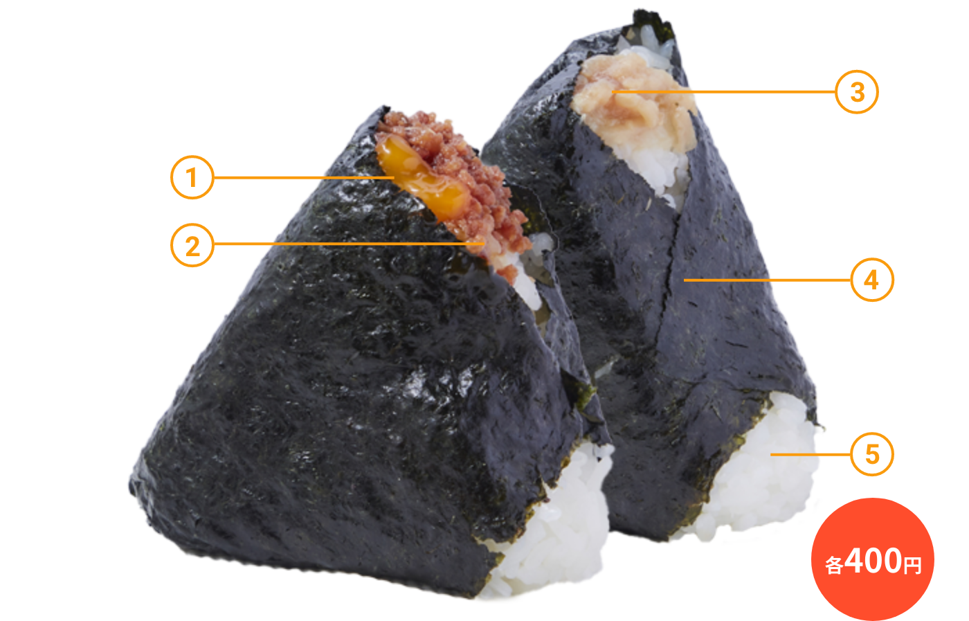 左：肉そぼろ＋卵黄醤油漬け　右：ねぎとろ＋バター