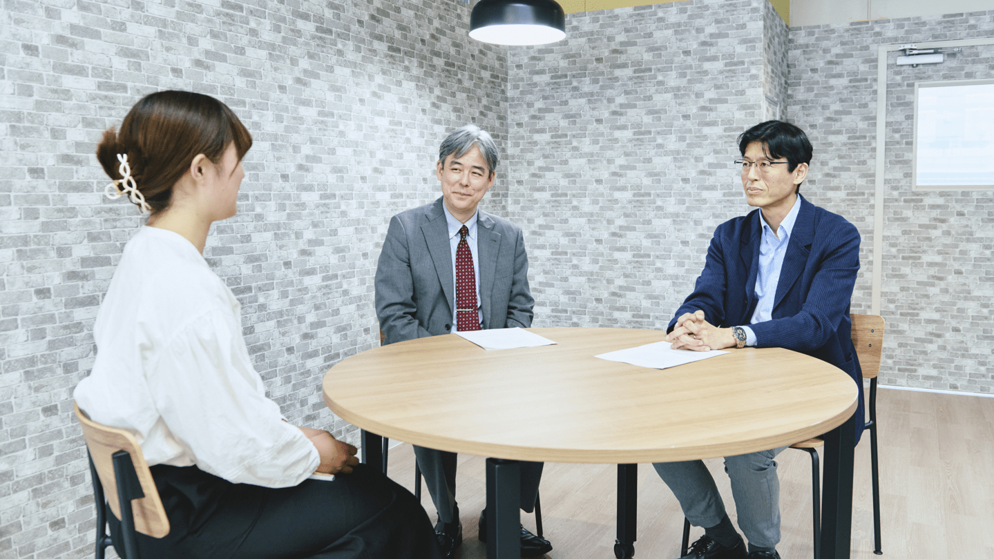 渡辺と尾形と河原の3人の対談画像