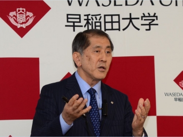 田中総長会見　就任半年の成果と今後
