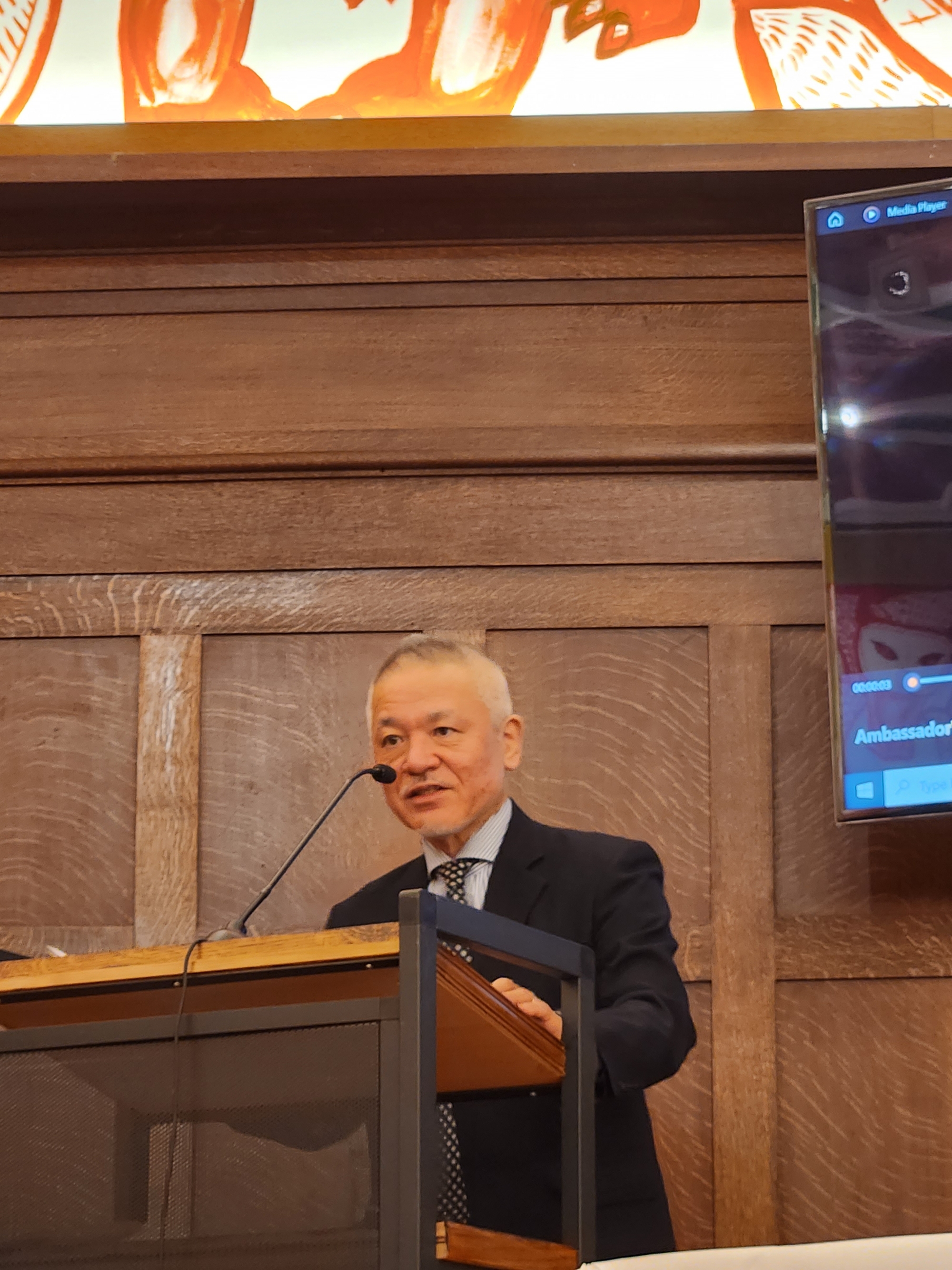 山本恭司氏 欧州連合日本政府代表部大使（臨時代理大使）の挨拶