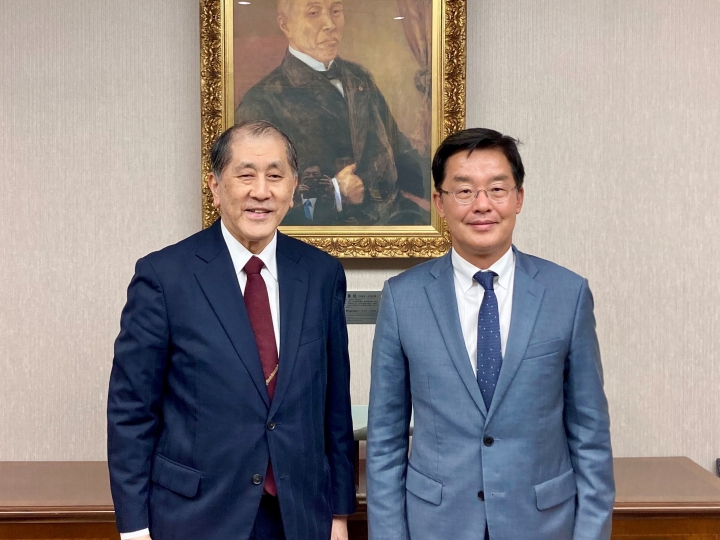 駐日本国大韓民国大使館大使が来訪 早稲田大学