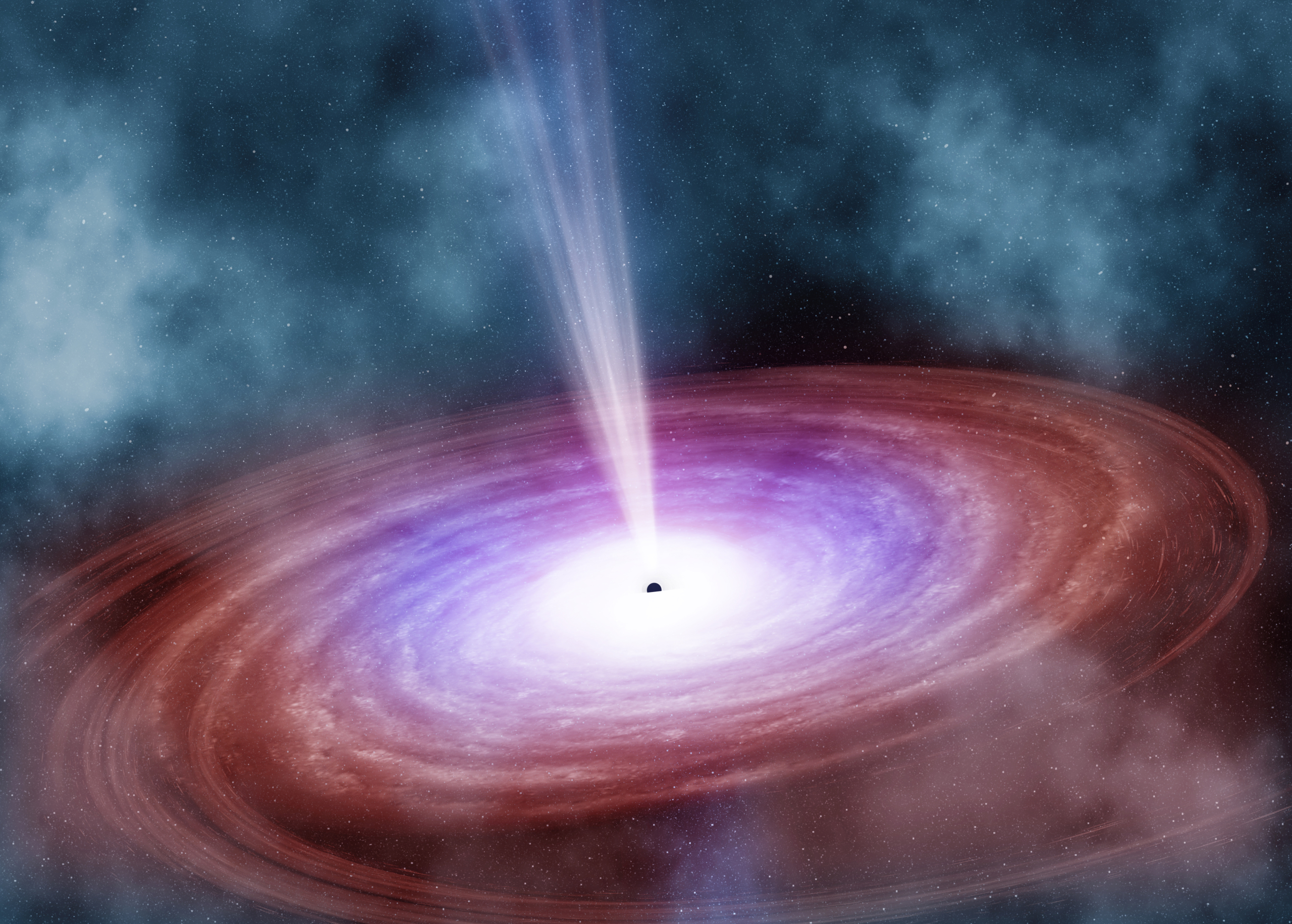 宇宙最遠方の「死にゆく巨大銀河」で輝く巨大ブラックホール