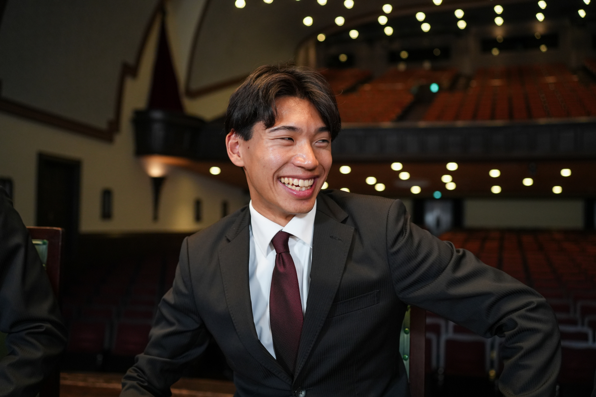 間瀬田純平（スポーツ科学部4年）<br />
佐賀・鳥栖工業高校出身。箱根駅伝では１年次から３年連続１区。冷静なレース運びでスターターを務めてきた。最後の箱根駅伝では初めて７区を任された。後輩からの人望が厚く、駅伝副将として雰囲気づくりにも心を配り、山口と共にチームをまとめてきた。