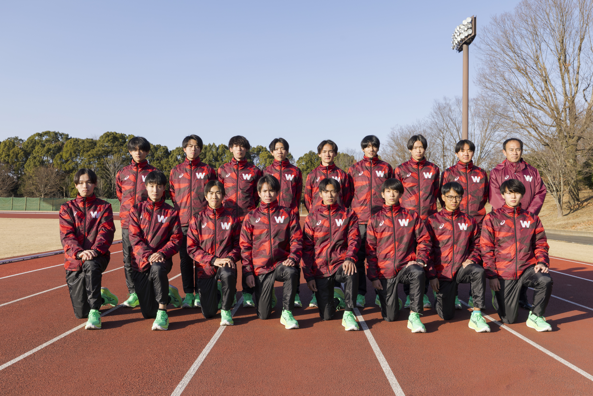 箱根駅伝エントリーメンバー（2025年12月所沢キャンパスにて）