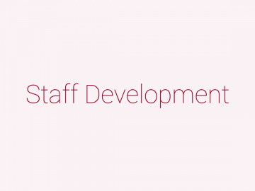 Staff Development