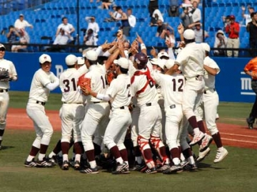 Elated team on winning the final