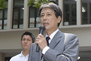 President Kamata encourages athletes