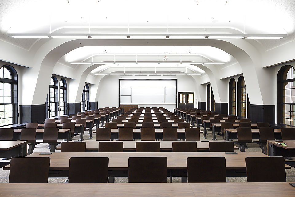 Classroom in the replica section