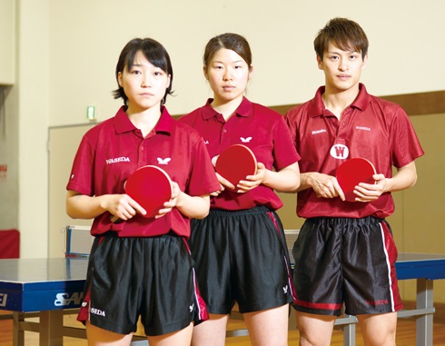 Lead members of the national championship winning Table Tennis Club