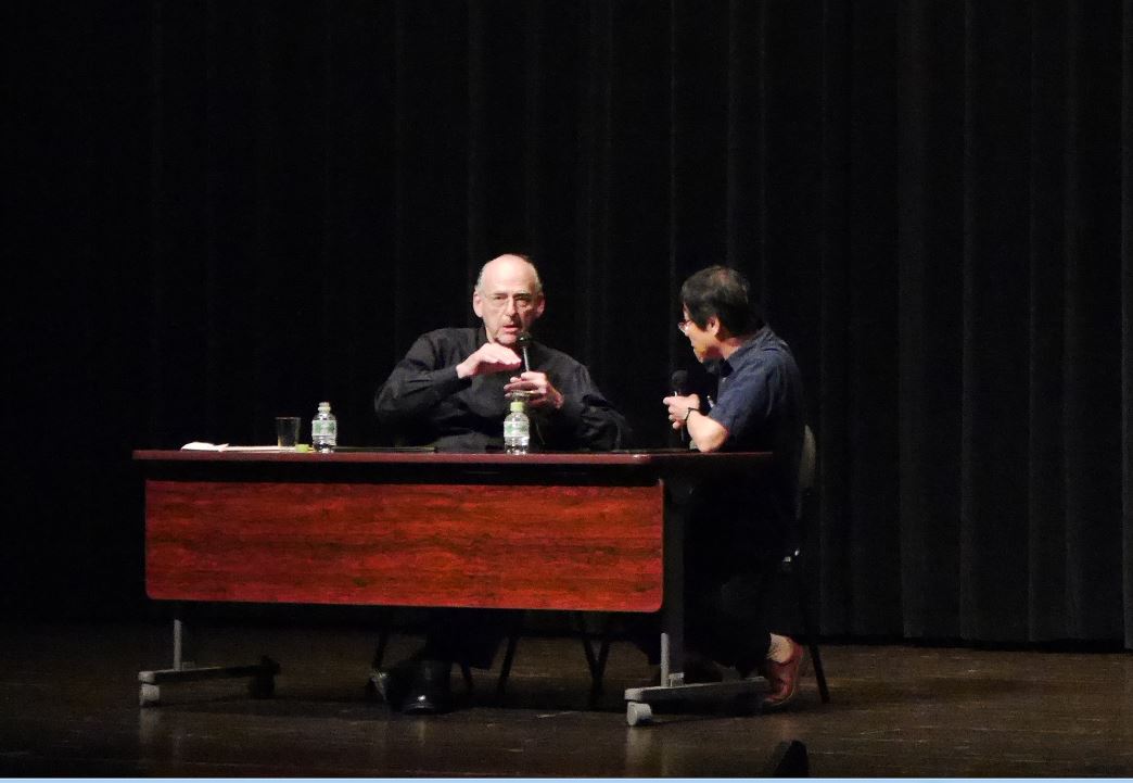 Rubin and Shibata had a three-way dialogue with the audience