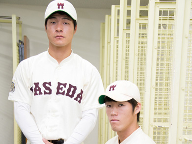 Two players who helped lead the Waseda Baseball Club to consecutive championships go pro