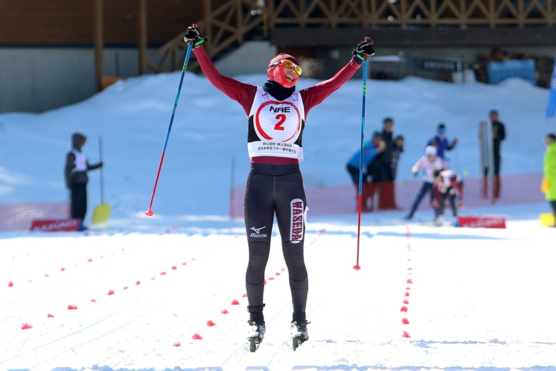 Waseda’s Women’s Ski Team wins fifth consecutive championship at 89th National Intercollegiate Ski Tournament, Men’s Team finishes second