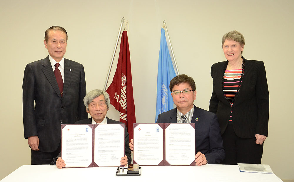 Waseda signs comprehensive agreement with UNDP