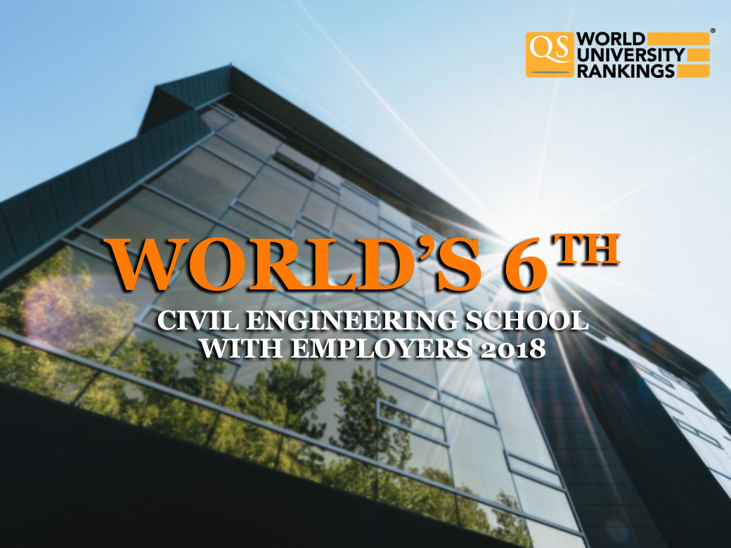 Waseda ranked 6th in QS World’s Top 10 Civil Engineering Schools with Employers 2018