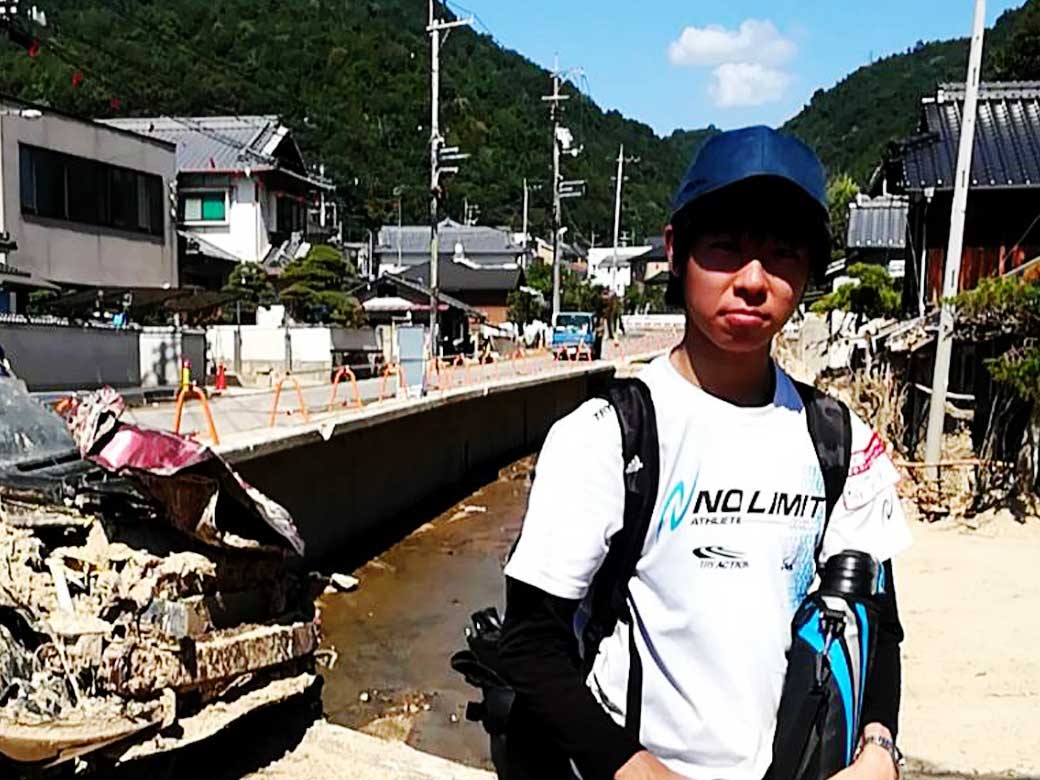 Ryuki’s reflection on volunteering work in Hiroshima, affected area of recent heavy downpours and mudflows