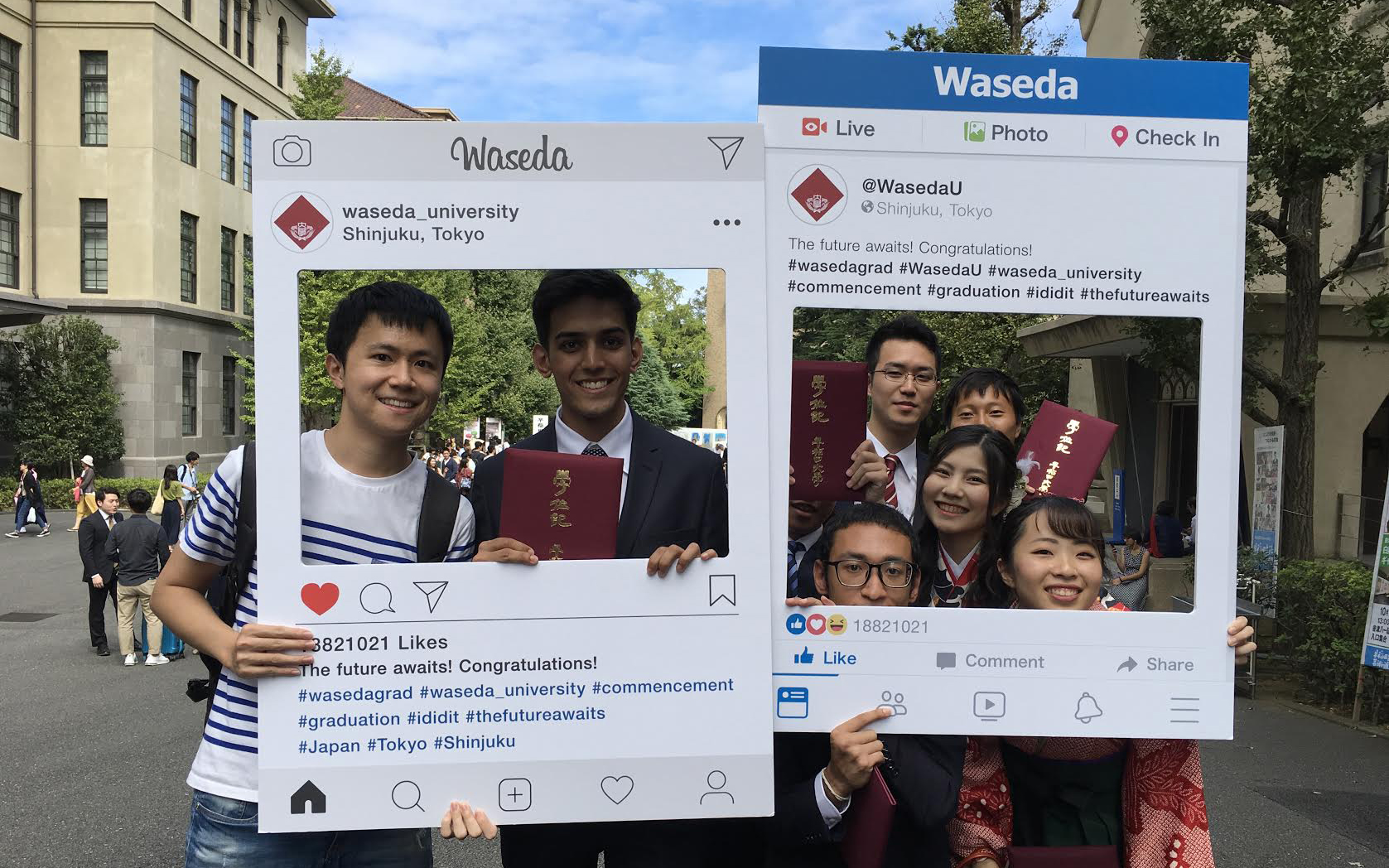 Ephemeral yet permanent: Graduation at Waseda