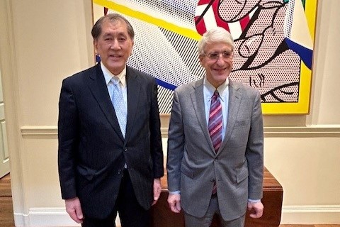 President Tanaka Visits Yale University
