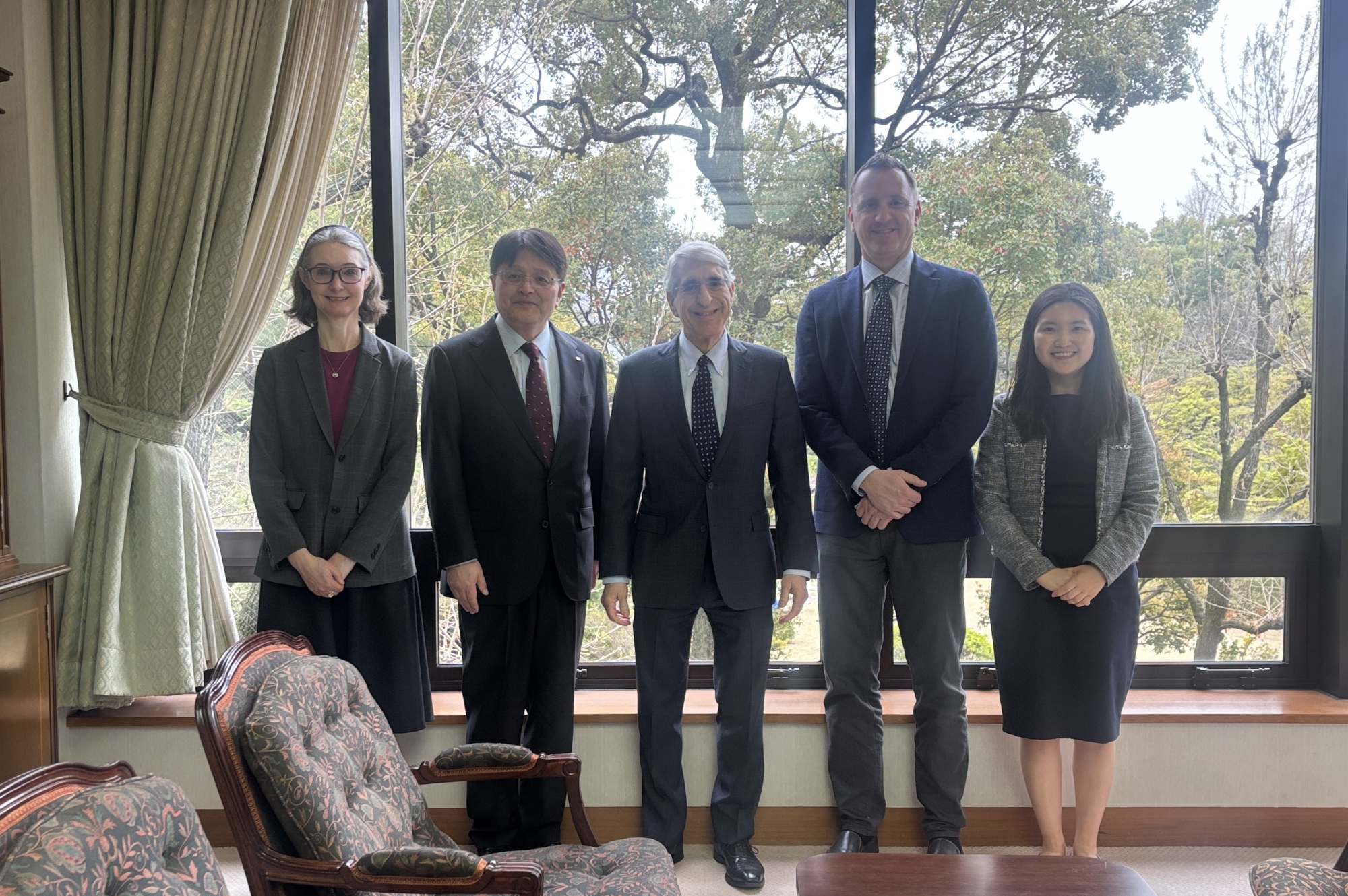 Former Yale University President Dr. Peter Salovey and Members of Yale’s Office of International Affairs Visit Waseda Campus