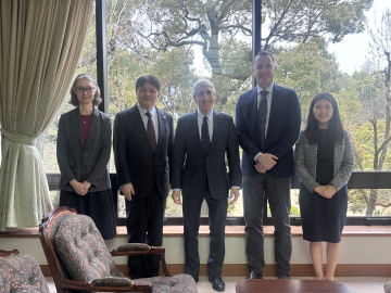 Former Yale University President Dr. Peter Salovey and Members of Yale’s Office of International Affairs Visit Waseda Campus