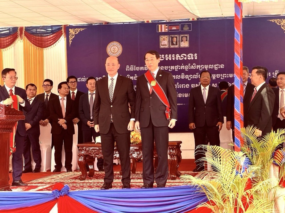 Yuya Sato, Researcher (Associate Professor), received Cambodia’s Royal Order of Sahametrei Award