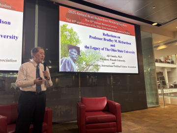President Tanaka Delivers Memorial Lecture at Ohio State University