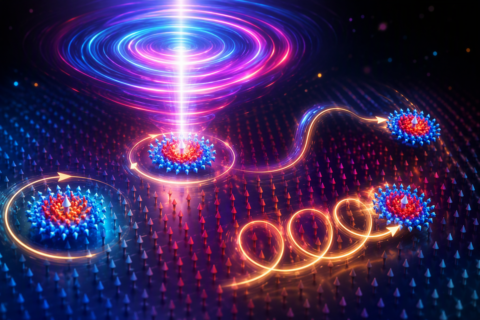 Optical Skyrmions Can Control the Motion of Magnetic Skyrmions